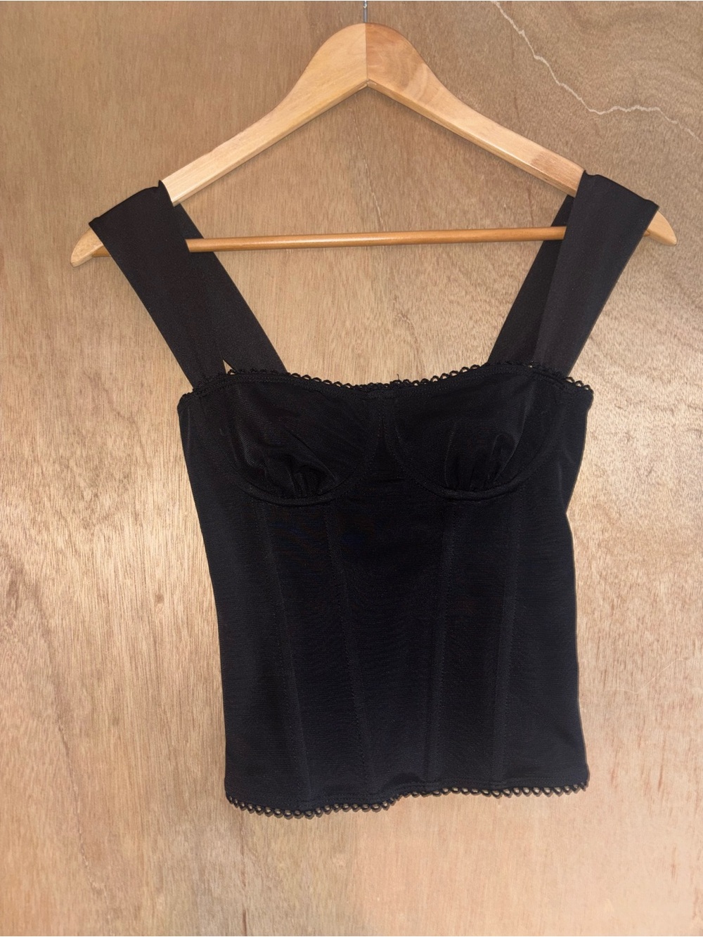 Edikted Black Corset Bustier Top XS Y2K Coquette Going Out